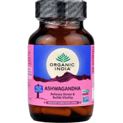 Organic India Ashwagandha 60 kapsle – Zboží Mobilmania