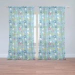Sablio Záclony Dudlíky a hvězdy: 2ks 150x250cm – Hledejceny.cz