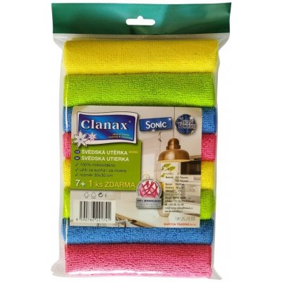 Clanax Sonic švédská utěrka 30 x 30 cm 180 g/m2 8 ks – Zboží Dáma