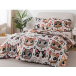 Xpose bavlna Renforcé povlečení ROZTOMILÉ KOČKY 140x200 70x90 – Zboží Mobilmania