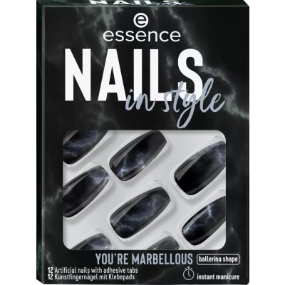 Essence Nails In Style umělé nehty 17 You're Marbellous 12 ks – Zbozi.Blesk.cz