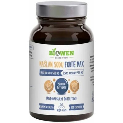 Biowen Butyrát sodný Forte Max 580 mg 100 kapslí – Hledejceny.cz