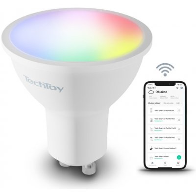 TECHTOY Smart Bulb RGB 4,5W GU10 chytrá žárovka