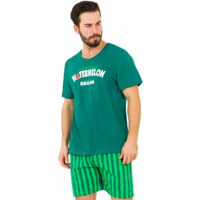 1P1123 pánské pyžamo krátké zelené – Zboží Mobilmania