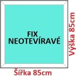 Soft Plastové okno 85x85 cm FIX neotevíravé – Zbozi.Blesk.cz