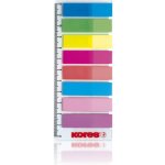 ZÁLOŽKY INDEXOVÉ NA PRAVÍTKU 45 x 12mm , 8 barev KORES – Hledejceny.cz