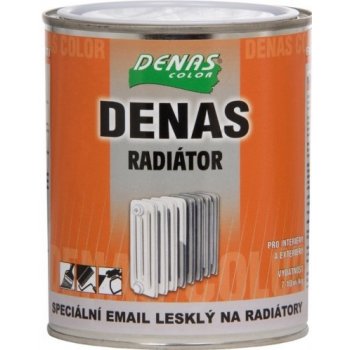 Denas Radiator barva na radiátory, rychleschnoucí, vodou ředitelná, 0100 bílá, 700 g