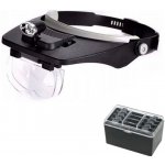 Verk 09015 Náhlavní lupa s LED osvětlením 1,2x 1,8x 2,5x 3,5x – Zboží Mobilmania