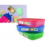 Tvar box svačinový 18x13x7cm s potiskem mix barev – Zboží Dáma