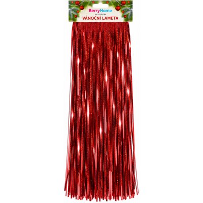 DOMMIO Vánoční ozdoby lameta červená 50 × 100 cm – Hledejceny.cz
