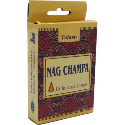 Tulasi Vonné kužely NAG CHAMPA 15 ks – Zboží Dáma
