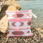 Obal na plavky Růžový indián GREEN SMILE eko dílna velký – Zboží Dáma