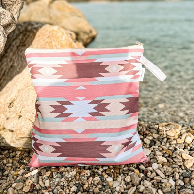 Obal na plavky Růžový indián GREEN SMILE eko dílna velký – Zboží Dáma