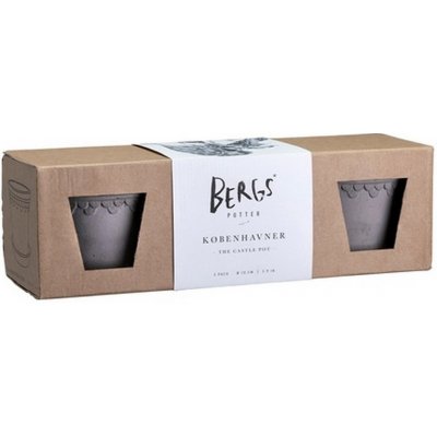 Set 3 ks květináčů Kobenhavner Raw Grey 10 cm Bergs Potter – Hledejceny.cz