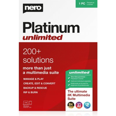 Nero Platinum Unlimited 7v1, CZ (elektronická licence) (EMEA-12220015/1445) – Sleviste.cz