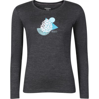 HELA "CONE" dámské merino triko s dlouhým rukávem šedý melír – Zbozi.Blesk.cz