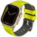 UNIQ Linus Apple Watch Series 1/2/3/4/5/6/7/8/SE/SE2/Ultra 42/44/45/49mm Airosoft Silicone lime green UNIQ-49MM-LINUSLGRN – Zboží Mobilmania