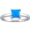 Prsteny SILVEGO Stříbrný prsten Ebbie s modrým opálem DCC8046OB