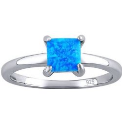 SILVEGO Stříbrný prsten Ebbie s modrým opálem DCC8046OB