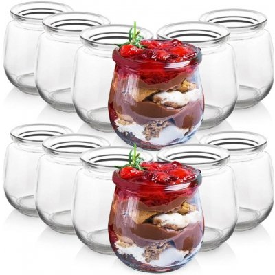 Orion 4 sklenice na jogurt a dezert s víčkem YOGO 4ks x 200ml – Sleviste.cz