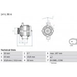 BOSCH 0 986 080 500 generátor (0986080500)