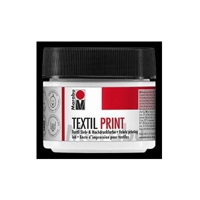 Marabu textilní barva na sítotisk a linoryt/bílá 100 ml – Zboží Mobilmania