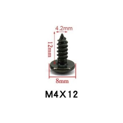 Vrut černěný M4x12 sáček 100 ks – Hledejceny.cz