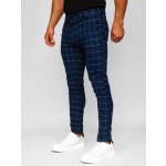 Bolf pánské textilní karované chino kalhoty 0040 Tmavě modré – Zbozi.Blesk.cz