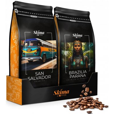 Skimacoffee směs Brazílie Parana San Salvador zrnková 1 kg – Hledejceny.cz