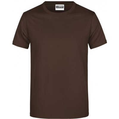 James Nicholson pánské tričko Basic 150 JN797 Hnědá – Zboží Mobilmania