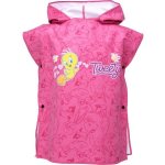 Warner Bros TWEETY PONCHO S Dětské pončo z rychleschnoucího materiálu růžová – Zboží Dáma