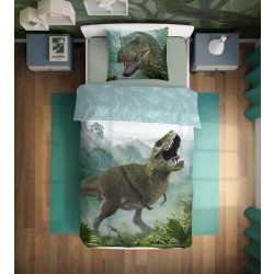 Faro Povlečení Dinosauři Jurský svět T-Rex 002 bavlna 140x200 70x90