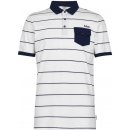 Lee Cooper Stripe Polo Shirt Mens white/Navy