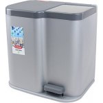 Curver ST2211421 DUO BIN 21 l stříbrný / černý – Zboží Dáma