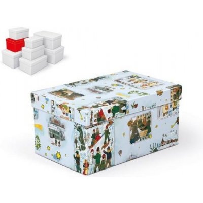 Krabice dárková vánoční B-V005-DL 22x14x11cm – Zboží Živě