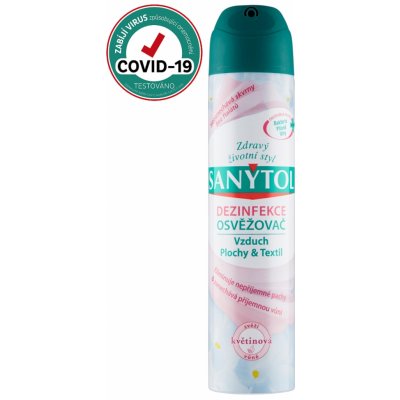 Sanytol Dezinfekční osvěžovač vzduchu, povrchů a textilií 300 ml Květinová vůně – Zboží Dáma