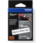 BROTHER TZE-FX241 BÍLÁ/ČERNÁ 18MM – Sleviste.cz