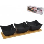 ORION Black Servírovací set misky s tácem 129202 – Hledejceny.cz
