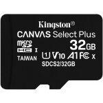 Kingston Canvas Select Plus microSDHC 32 GB SDCS2/32GBSP – Zbozi.Blesk.cz
