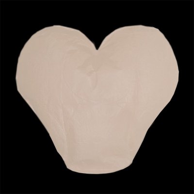 Lampion štestí srdce bílý – Zboží Mobilmania