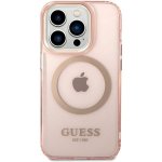 Pouzdro Guess Translucent MagSafe Kompatibilní iPhone 14 Pro Max růžové – Hledejceny.cz