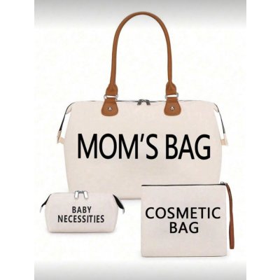 MOM’S BAG 2 světle béžová praktická taška – Zboží Mobilmania