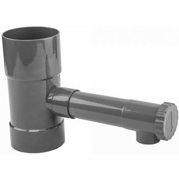 Bradas Lapač Sběrač dešťové vody s ventilem 100 mm šedý