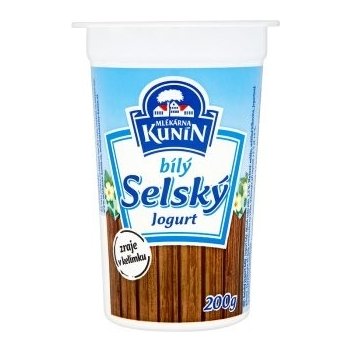 Mlékárna Kunín Selský jogurt bílý 200 g