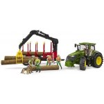 Bruder 3154 Traktor John Deere 7R s přepravníkem na dřevo – Hledejceny.cz