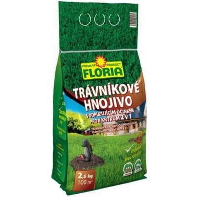 Floria Trávníkové hnojivo proti krtkům 2,5kg – Zboží Mobilmania