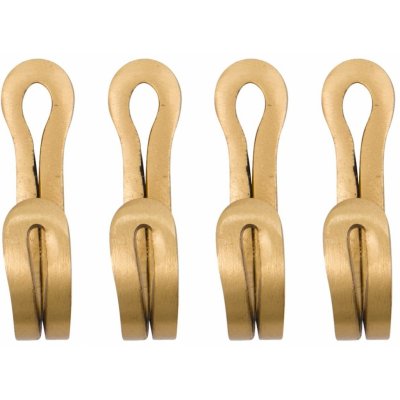 House Doctor Kovové háčky Brass Finish - set 4 ks, zlatá barva, kov – Zboží Mobilmania