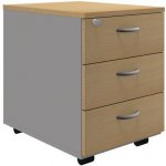Manutan Systém 58 x 42 x 56 cm 3 zásuvky buk – Hledejceny.cz