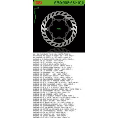 Brzdový kotouč NG Brakes NG1288X – Hledejceny.cz