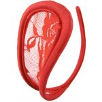 STD Invisible Strapless C-String Transparent Floral Lace Pink – Zboží Dáma